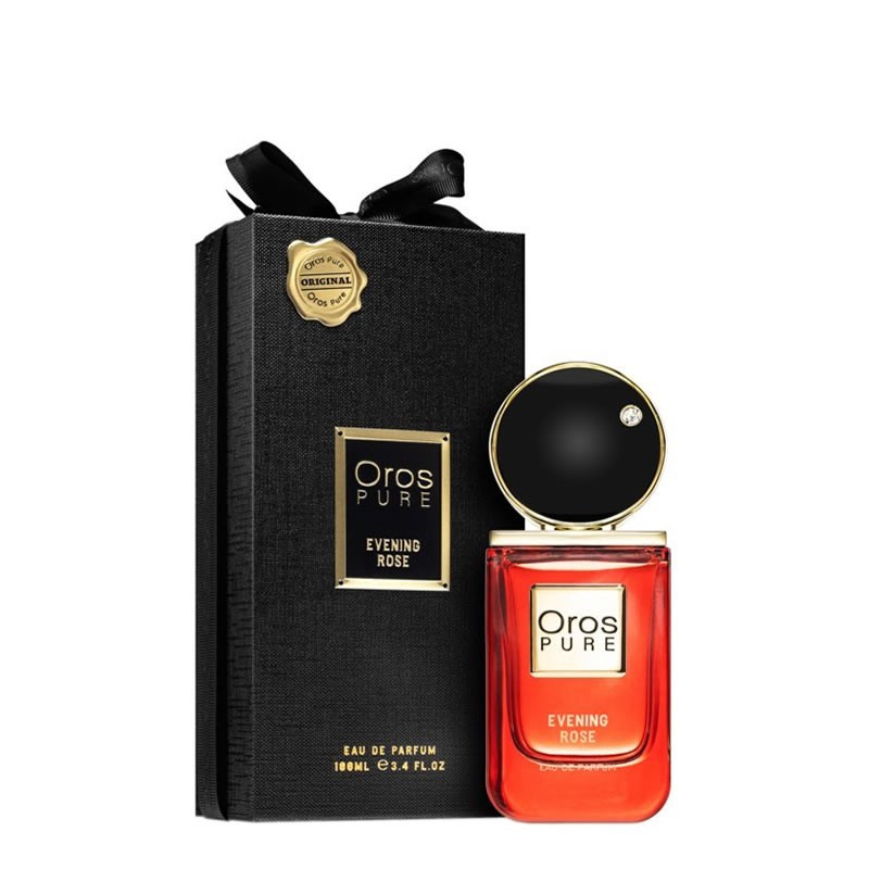 Oros Pure luxury Line Evening Rose uniseks eau de parfum 100 ml with crystal Swarowski