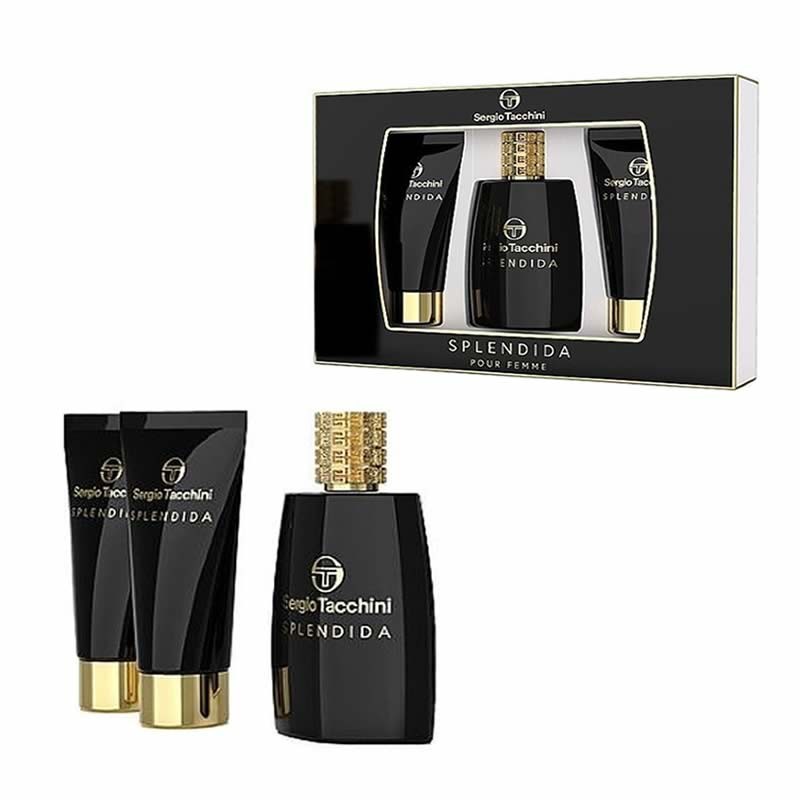 Sergio Tacchini Splendida damski Komplekt - EdP 100 ml  blot 100 ml  shgel 100 ml