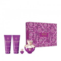 Versace Dylan Purple damski Komplekt - EdP 100 ml  blot 100 ml  shgel 100 ml EdP 5 ml