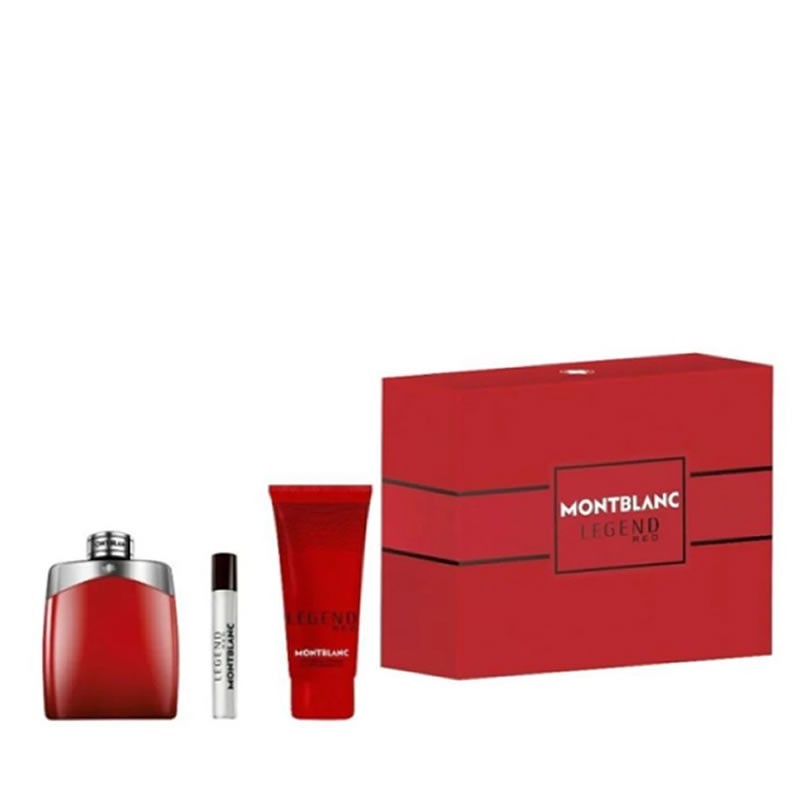 Mont Blanc Legend Red mzhki Komplekt - EdP 100 ml  shgel 100 ml  EdP 7.5 ml 2022
