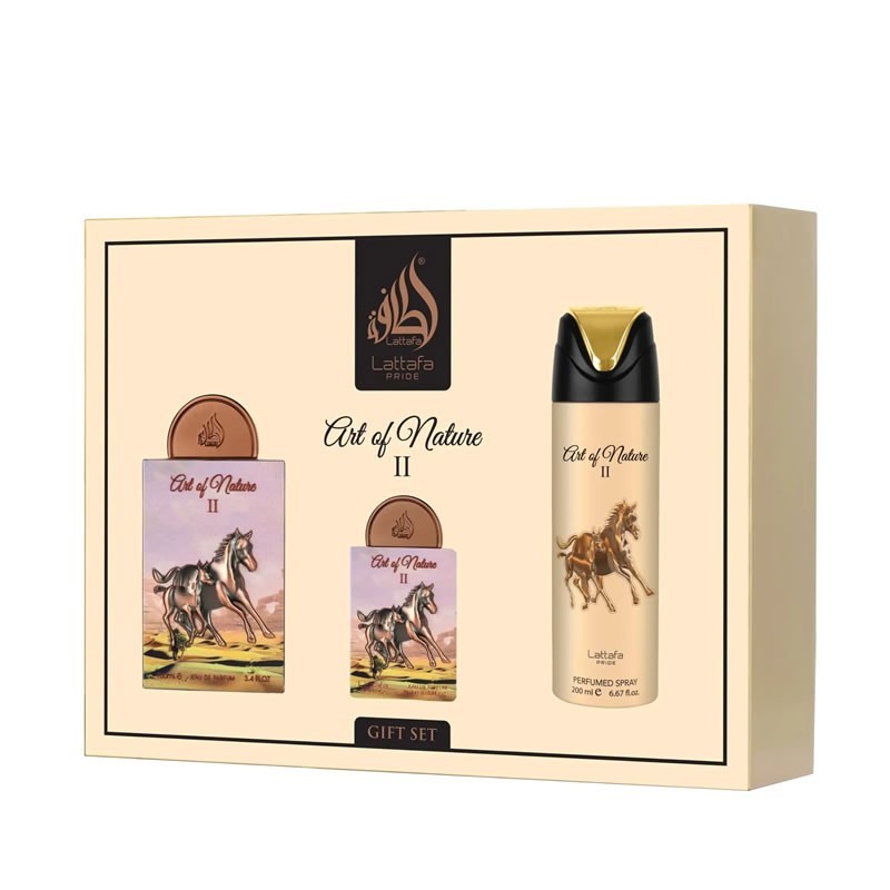 Lattafa Pride Art Of Nature II uniseks Komplekt - EdP 100  deo spr 200  EdP 20 ml  atomizer 2024