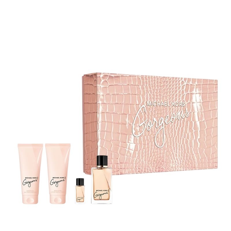 Michael Kors Gorgeous_ damski Komplekt - EdP 100 ml  blot 100 ml  shgel 100 ml  EdP 5 ml