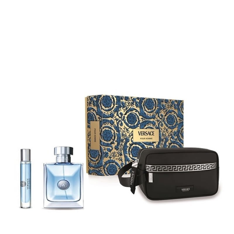Versace Pour Homme mzhki Komplekt - EdT 100 ml  EdT 10 ml  black trousse
