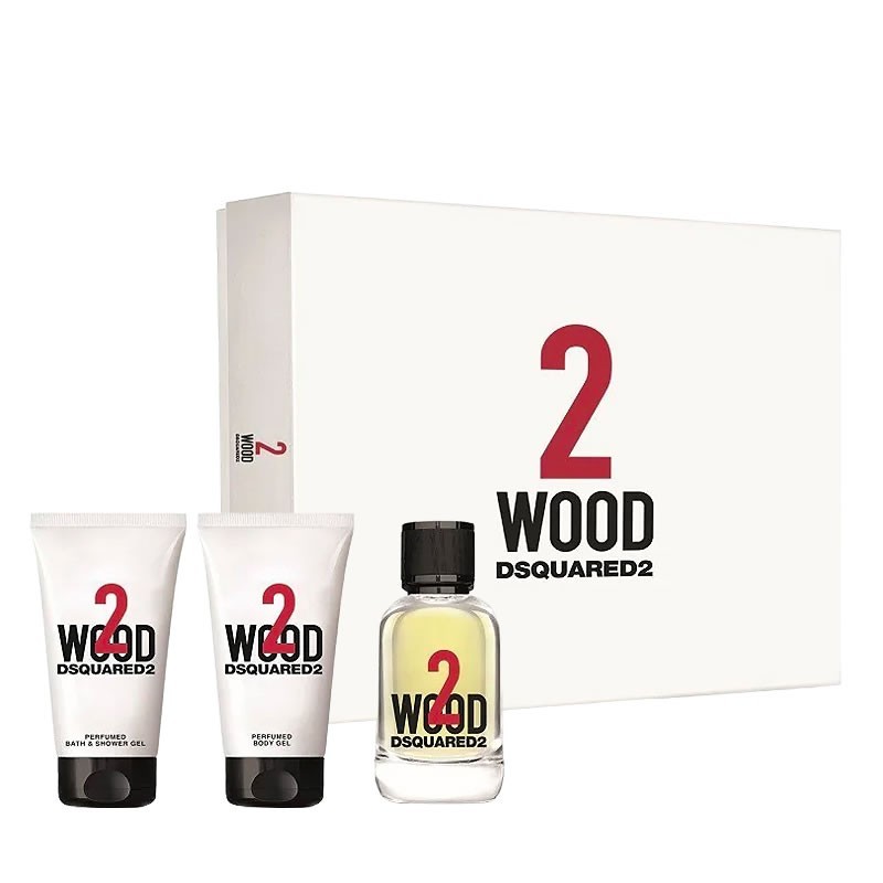 DsQuared2 2 Wood uniseks Komplekt - EdT 50 ml  bgel 50 ml  shgel 50 ml 2021