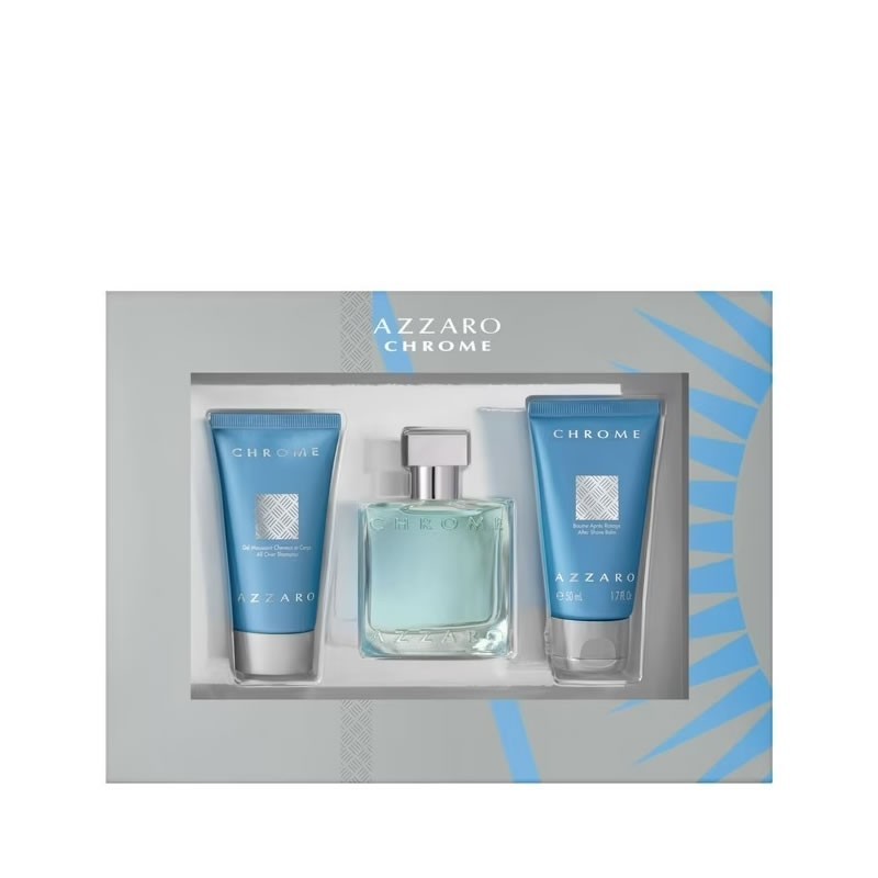 Azzaro Chrome mzhki Komplekt - EdT 100 ml  hairbody shamp 2 x 75 ml